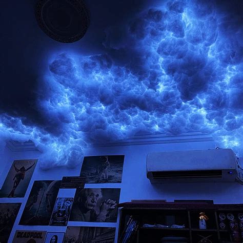 MOFGOE LED Cloud Lights, Ceiling Cloud Light for Gaming Room, 3D ...