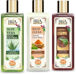 HERBS & AYURVEDA Aloevera, Deep Clean & Coffee Herbal Combo pack of 3 ...