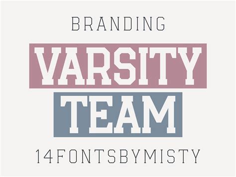 Varsity Team Font by MistyDesigns · Creative Fabrica