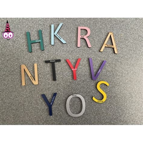 Jual Huruf Timbul Kayu Alfabet TINGGI 25cm | Wood Alphabet Kayu - Ungu ...