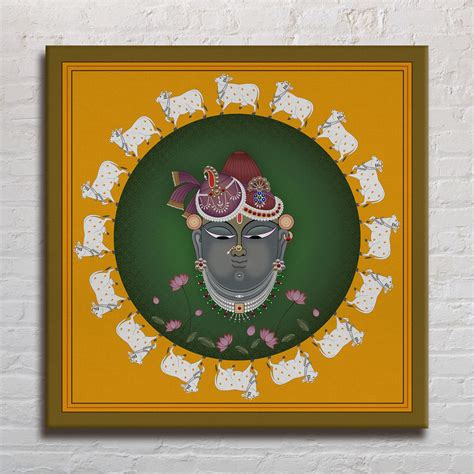 Pichwai Wall Art Canvas Painting – Elegant Indian Heritage Decor ...