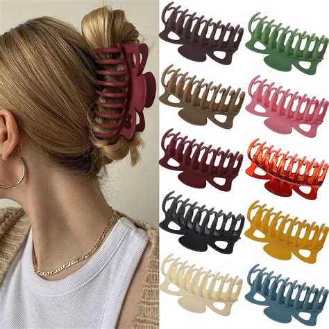 Amazon.com : TOCESS Hair Claw Clips for Women - Small Medium Big Extra ...