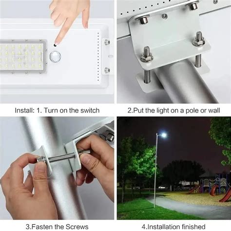 LED Solar Street Lamp, All-in-One Solar Outdoor Street Lighting – HOMEHOP®