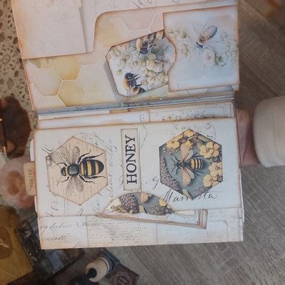 Buy Honey Bee Lapbook, Junk Journal Kit, Vintage Journal, Honeybee Tag ...