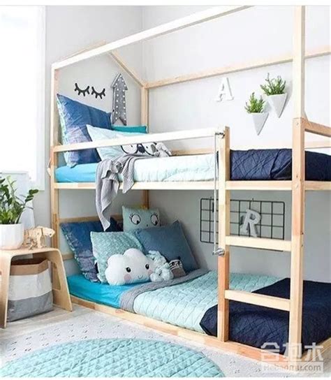 儿童房上下床有哪些样式？看15款儿童房设计_合抱木装修网