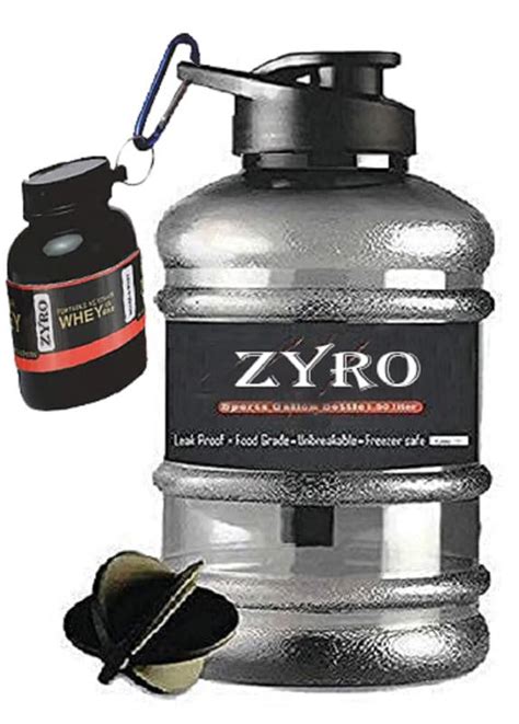 Zyro Gym Combo Protein Funnel & Gallon Water Bottle Shaker for Protein ...