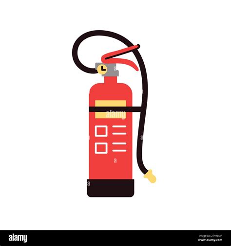 Fire extinguisher color icon. Portable fire-fighting equipment. Vector ...