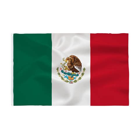 Mexico Flag 3x5 Foot- Mexican National Flags Indoor/Outdoor Quality ...