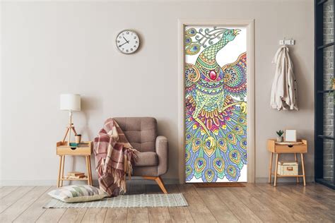 Indian Pattern Peacock Sticker – Myindianthings