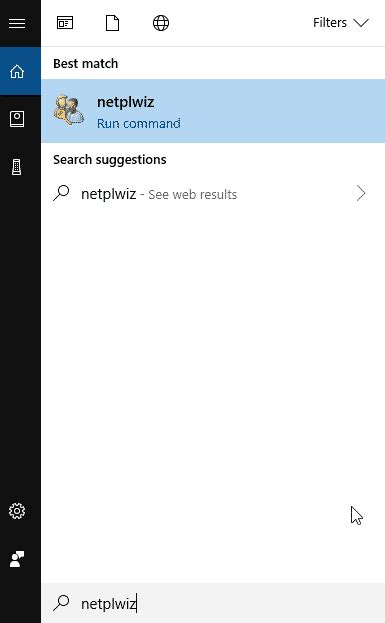 Image result for Netplwiz Command Remove Password