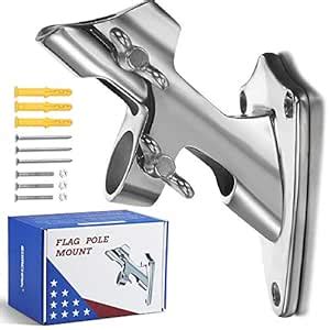 ZOMCHAIN Flag Pole Holder, Flag Pole Mounting Bracket 316 Stainless ...