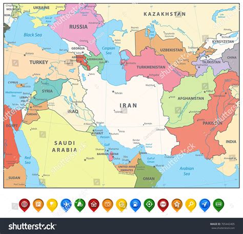 Central And Southwest Asia Map