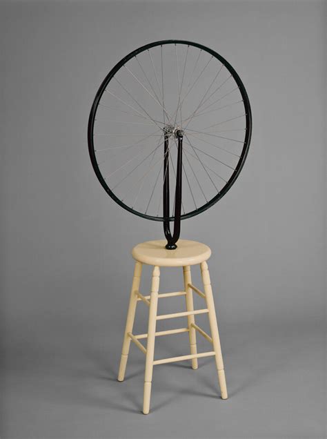 Marcel Duchamp, Bicycle Wheel, 1913, 6th version 1964, bicycle fork ...