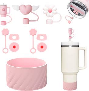 HASTHIP Stanley Cup 40Oz Straw Cap 10Pcs Silicone Lids Boots Plugs for ...