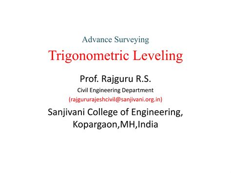 Trigonometric Leveling 的图像结果