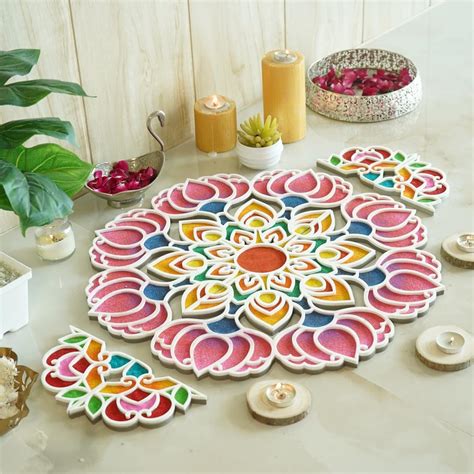 Buy Island Rangoli Mukund Design 22' Crochet Series, Rangoli Mat ...