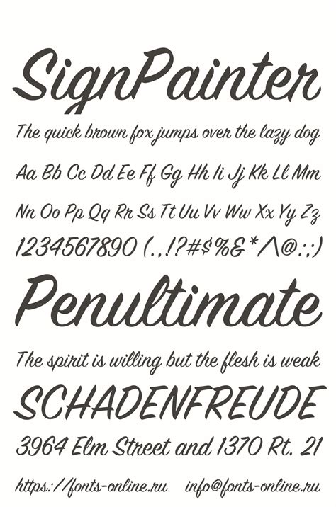 Sign Painter Font Family at Catherine Grant blog