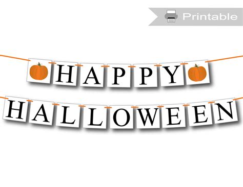 Happy Halloween Signs Printable