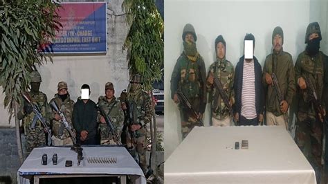 Security forces - Security forces arrest two cadres in Manipur, recover ...