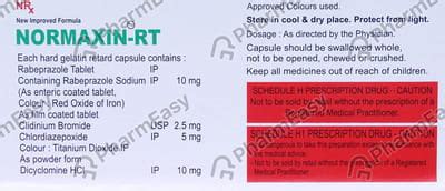 Normaxin Rt Strip Of 10 Tablets: Uses, Side Effects, Price & Dosage ...