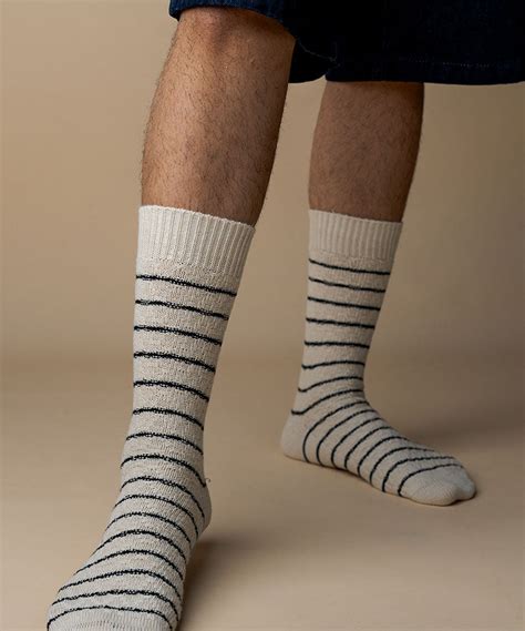 Cream Stripes - Fun Socks for Men - Theater – Theater.xyz