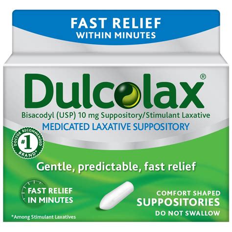 Amazon.com: Dulcolax Medicated Laxative Suppositories, 16 Comfort-Shaped Suppositories: Health ...
