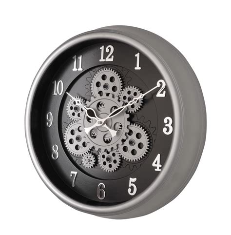 Buy Amazon Brand - Umi Moving Gear Wall Clock for Living Room Modern ...