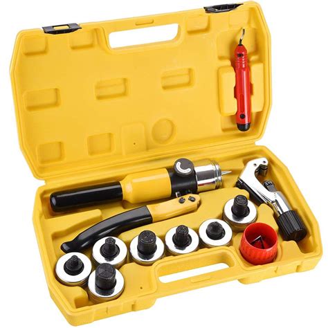 WeChef 7 Lever Hydraulic Tube Expander Swaging Cutter Tool Kit HVAC Set ...
