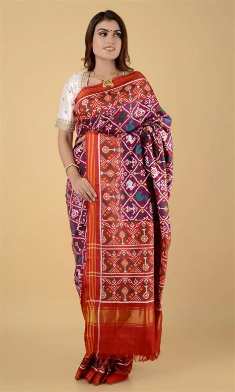 Double Ikat Patola Saree Patola Motifs – My Store