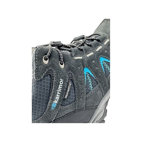 Karrimor | Mount Waterproof Walking Boots Childrens | Black/Blue ...