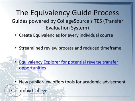 PPT - Importing Transfer Equivalencies: How to Maximize Efficiency ...