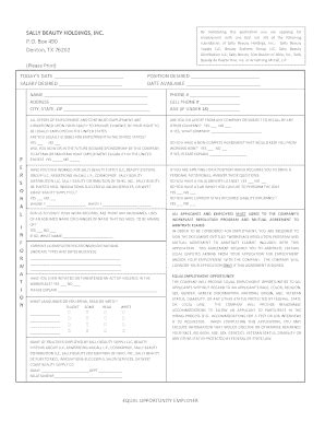 Beauty Products Order Form Templates | pdfFiller