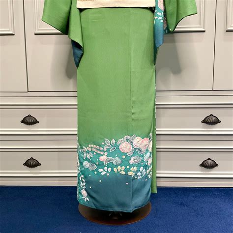 long＊祝福の物語＊訪問着セット 縮緬 辻ヶ花調リサイクル訪問着+袋帯 A564 | kimono tento