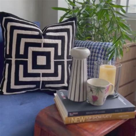 Maze Applique (Beige & Black) | Buy Cushion Online in India by ...
