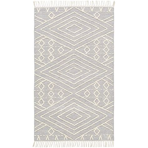 Surya Bedouin 8 X 10 (ft) Wool Gray Indoor Geometric Bohemian/Eclectic ...