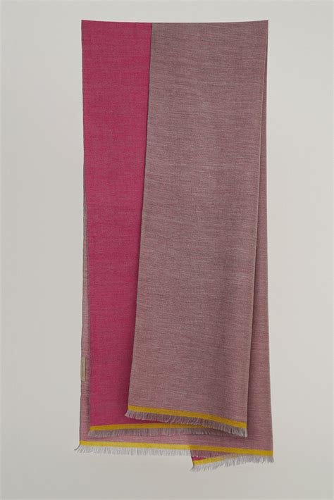 Handwoven Cashmere Double Side Stole | Kashmir Loom