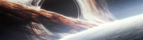 Gargantua black hole Wallpaper 4K, Planet Earth, Cosmos, 5K