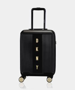 DKNY CENTER STAGE Expandable Cabin Suitcase 8 Wheels - 21 inch Black ...