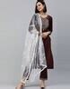 Buy Brown Kurta Suit Sets for Women by SHEWILL Online | Ajio.com