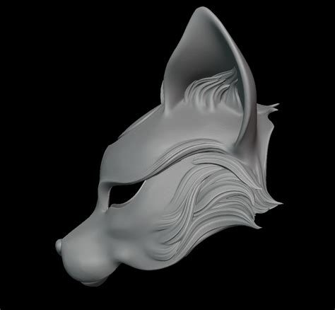 STL file Kitsune Fox Mask 🦊 (OBJ)・3D print model to download・Cults