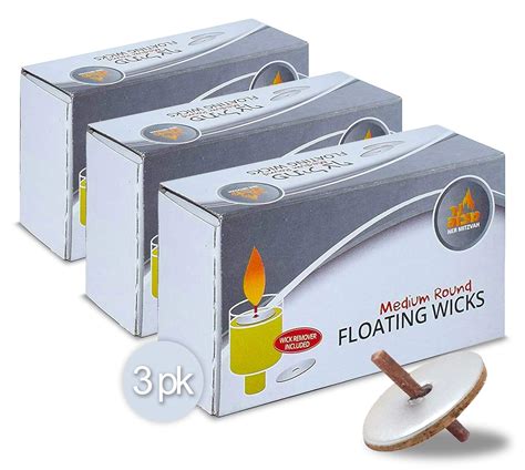 Round Floating Wicks ââ‚¬â€œ 150 Count (Approx.), Medium Sized Cotton ...