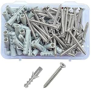 Sahmbi Innovations Nylon Wall Rawl Plugs/Gitti (6mm Diameter, 30mm ...