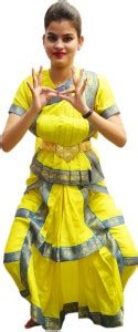 ITSMYCOSTUME Indian Classical Dance Bharatanatyam Dance Girl Yellow ...