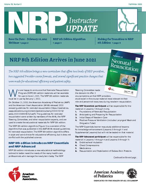 Rescucitacion neonatal - The NRP 8th edition brings a new curriculum ...