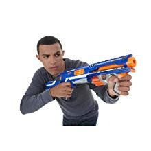 Nerf Unisex Rampage N-Strike Elite Toy Blaster with 25-Dart Drum Slam ...