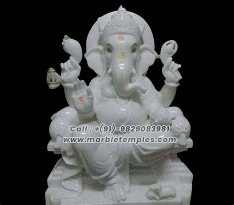 White Marble Ganesh Statues & Lakshmi Ganesh Idols Maker Jaipur ...