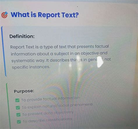 What is Report Text? Definition: Report | StudyX