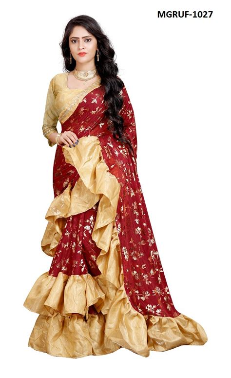 Ruffle Saree Collection 1014-1027 Series By Ruffle Saree For Full ...