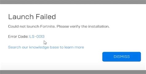 Error Code LS 0013 Fortnite Fix 的图像结果