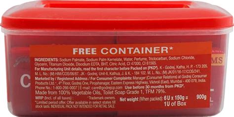 Buy GODREJ CINTHOL ORIGINAL SOAP, PACK OF 6X150G WITH FREE CONTAINER ...